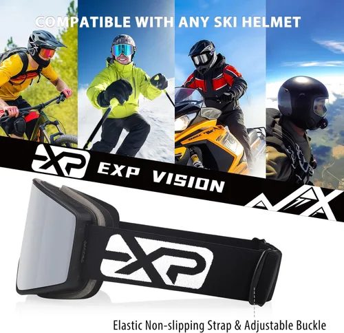 Miniatura 6 de EXP VISION Gafas de Esquí/Snowboard Parent-child Gafas de Nieve Sobre Gafas para Hombres, Mujeres, Adolescentes y Niños Gafas de esquí para adultos