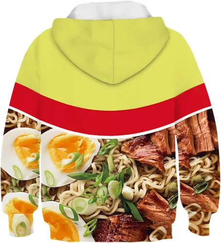 Miniatura 2 de jiazery QZ Sudadera con capucha con estampado 3D para niños y niñas de 5 a 14 años