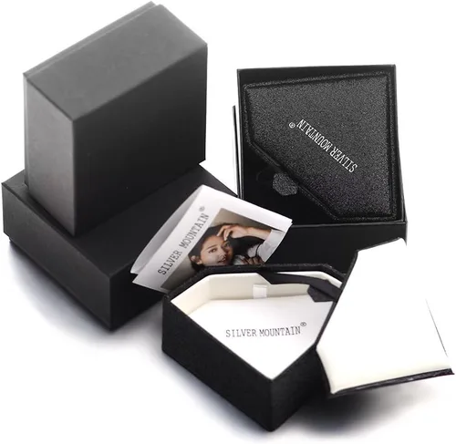 Miniatura 7 de S925plata esterlina para hombre y mujer, juego de pareja de dijes para collar , plata de ley, Blanco, JN8032-Y-2