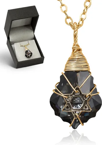 Miniatura 25 de Collar de estrella de David para mujeres y hombres, collar de estrella judía relleno de oro de 14 quilates, collar de Israel