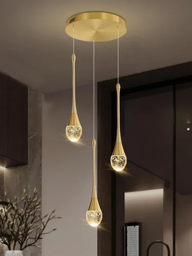 Miniatura 25 de ykolupty Candelabro Moderno de 138'', 20 Luces, Lámpara Colgante Moderna Negra, Candelabro Grande para Escalera, Vestíbulo, Sala de Estar, Negro