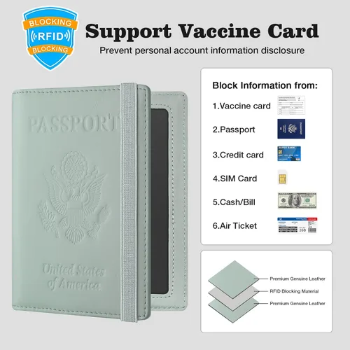 Miniatura 3 de carteras para pasaporte, A-verde, Classic