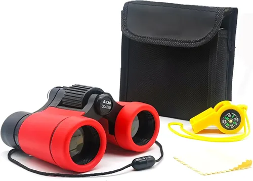 Miniatura 11 de Binoculares para niños, los mejores regalos para niños de 3 a 12 años, óptica de alta resolución, a prueba de golpes, mini binoculares para niños