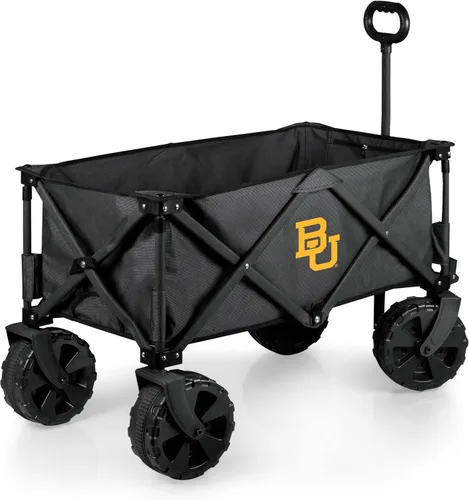 Miniatura 39 de PICNIC TIME NCAA Adventure Wagon Elite - Carro de playa plegable todo terreno con ruedas grandes, tapa superior de mesa y forro suave para enfriar