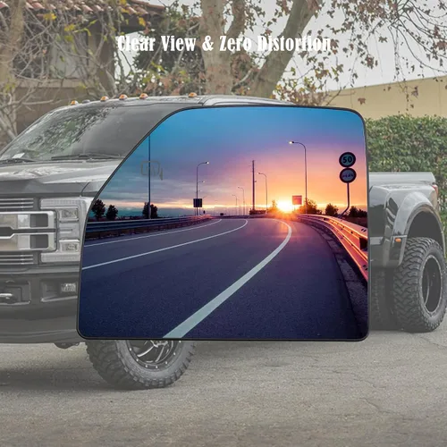Miniatura 6 de Espejo de remolque del lado izquierdo del conductor, cristal de espejo calefactado con soporte trasero para Ford F150 Truck 2015-2020 Ford F250 F350