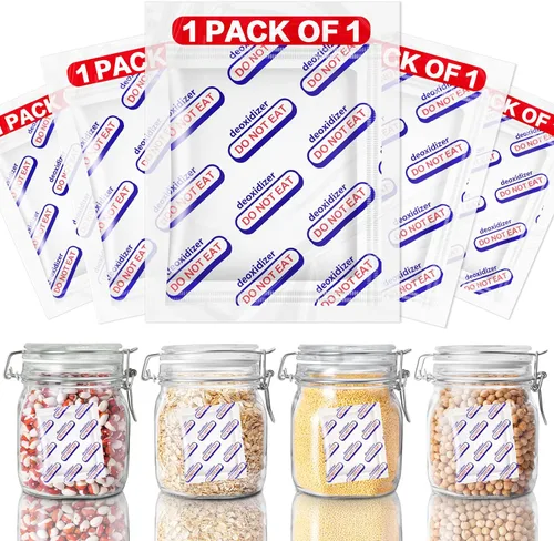 Miniatura 7 de Absorbentes de oxígeno para almacenamiento de alimentos, 300 cc (1 paquete de 1 paquete sellado al vacío individualmente, 100 paquetes totales)