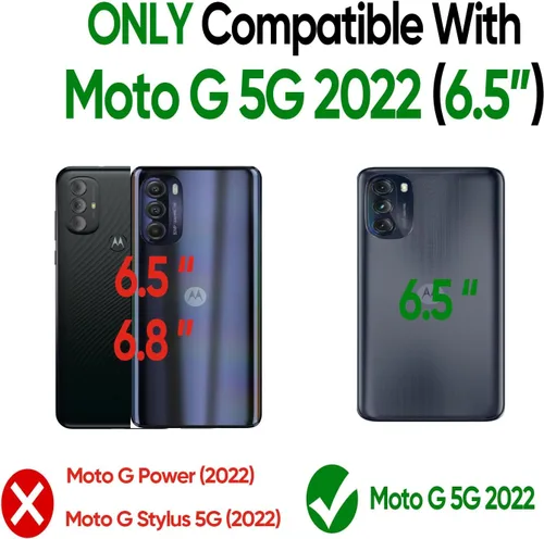 Miniatura 2 de LeYi Funda para Motorola Moto-G-5G-2022: con 2 protectores de pantalla, resistente 3 en 1 MotoG 5G 2022, funda a prueba de golpes para MotoG5G 2022