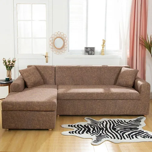 Miniatura 2 de MIFXIN Fundas de sofá modulares en forma de L, 2 piezas, elásticas tipo L, para sofá o sillón, protector de muebles para sala de estar, mascotas