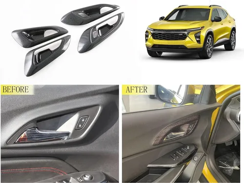 Miniatura 2 de Accesorios para el interior del automóvil compatibles con Chevrolet TRAX 2023 2024, manija de puerta, cubierta de panel de cuenco, bordes de marco