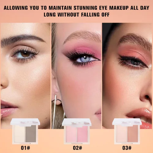 Miniatura 6 de AMY'S DIARY Sombra de ojos mate, Sombra de ojos rosa nude, Polvo ultrafino y ligero, Sombra de ojos y maquillaje de rubor multiusos y mezclable