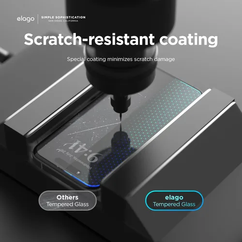Miniatura 4 de elago Vidrio de privacidad + protector de pantalla compatible con iPhone 15 Pro Max, protege la privacidad, dureza de superficie 9H