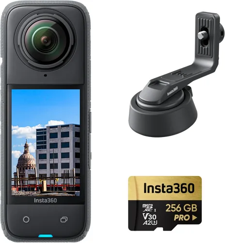 Miniatura 16 de Insta360 X4 Paquete estándar - Cámara de acción impermeable 360 de 8K, video de gran angular 4K, efecto de palo invisible para selfies, protectores