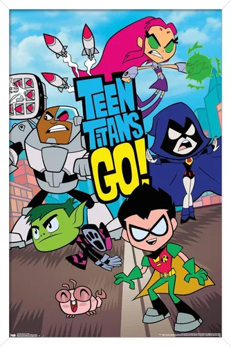 Miniatura 7 de DC Comics Teen Titans Go! - Póster de pared grupal, 22.4 pulgadas de largo x 14.7 pulgadas de ancho, versión premium sin marco