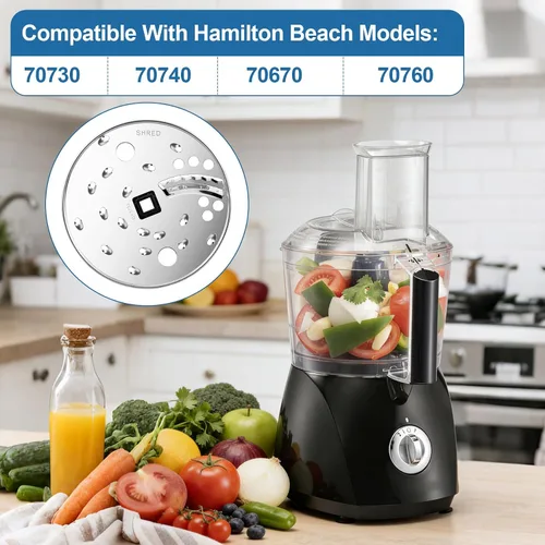 Miniatura 5 de Cuchilla de disco de corte para procesador de alimentos Hamilton Beach 70730 70670 70740 70760