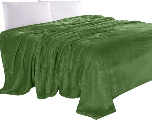 Miniatura 32 de Elegant Comfort Manta de Lujo con Sensación de Terciopelo, Manta Ligera para Todas las Estaciones, Ultra Suave, de Felpa de Forro Polar de Franela