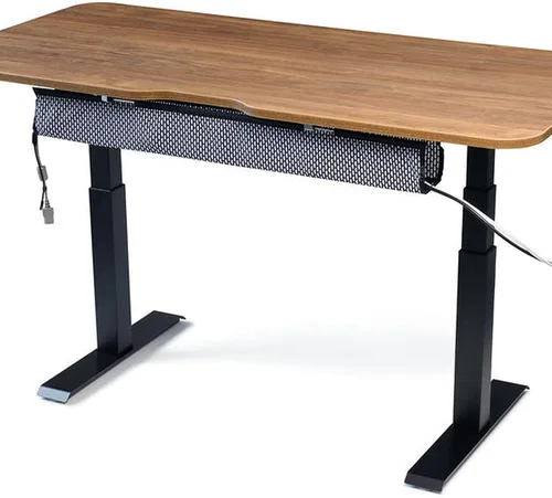 Miniatura 12 de PERFECT POSTURE Organizador de cables de malla, organización de cables debajo del escritorio con correas ajustables, malla flexible, diseño de fácil