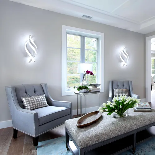 Miniatura 3 de Moderno aplique de pared LED de 21 W, apliques de pared para interiores, blanco frío, 6500 K, diseño en espiral, lámpara LED montada en pared