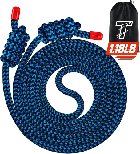 Miniatura 8 de Flow Rope Exercise Jump Rope For Fitness, Working Out, Flow with 9 Ft Adjustable Double Woven Workout Rope For Men, Women, Beginners' Training