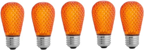 Miniatura 6 de Lente facetada LED azul S14 - Bombilla de cadena de patio