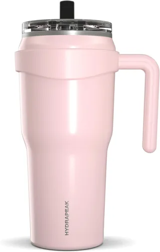 Miniatura 17 de Hydrapeak Roadster - Botella de agua de acero inoxidable de 40 onzas con aislamiento al vacío de doble pared con asa y tapa con popote 2 en 1