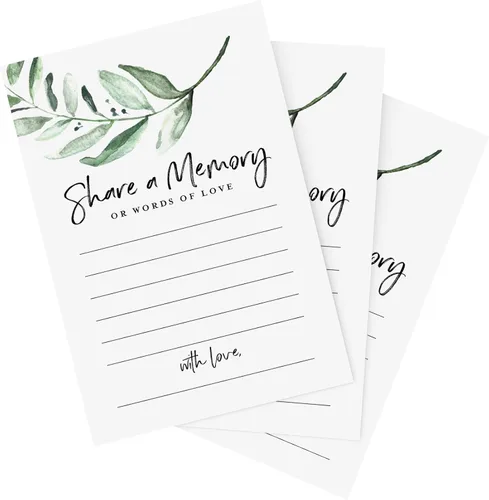 Miniatura 6 de Bliss Collections Share a Tarjetas de memoria, paquete de 50 tarjetas florales de rubor de 4 x 6 pulgadas para bodas, duchas, cumpleaños
