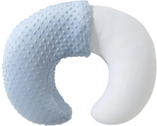 Almohada de lactancia y posicionador corporal para bebé con funda premium para lactancia para niños y niñas, almohada de alimentación con funda