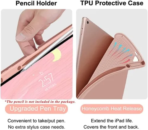 Miniatura 4 de Funda de teclado retroiluminada para Galaxy Tab A8 de 10.5 pulgadas modelo 2022 (SM-X200/X205/X207), cubierta delgada y ligera con teclado