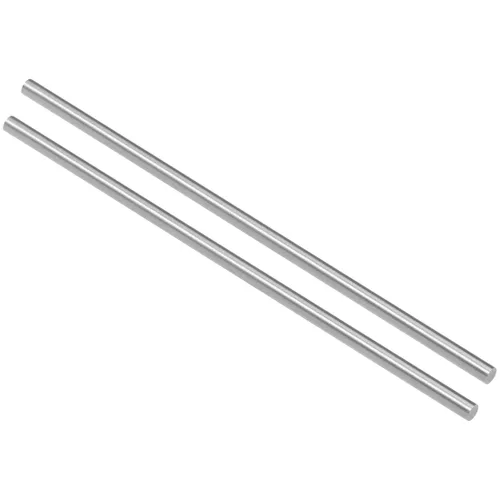Miniatura 14 de uxcell 2 piezas varillas redondas de acero, 10 mm x 60 mm de acero de alta velocidad (HSS) Barra de torno herramienta, para eje, engranaje, taladro