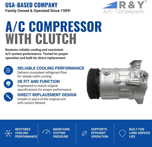 Miniatura 2 de RYC Compresor de aire acondicionado automotriz IG565