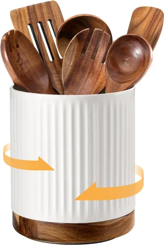 Miniatura 10 de DOWAN Soporte giratorio de 360° para utensilios de cocina extragrande, 7.6 pulgadas para encimera, utensilios de cocina para decoración de cocina