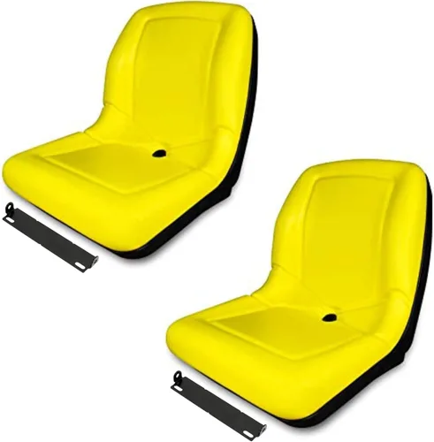 (2) TRAC SEATS - Asientos abatibles amarillos para John Deere Gator CX (por debajo del número de serie 039,999) para PN: VGA10177