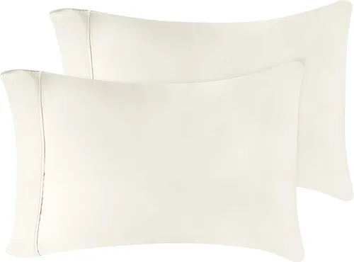 Miniatura 11 de Superior MO300SDPC SLBK, Fundas de almohada de algodón de 300 hilos con cierre de sobre, estándar, color negro, 2 piezas