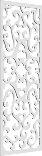 Miniatura 73 de Smithfield Paneles de pared decorativos de madera con calado, 13 3/8 pulgadas de ancho x 34 3/8 pulgadas de alto x 3/8 de alto, roble rojo rojo