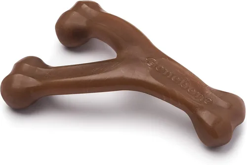 Miniatura 16 de Benebone Wishbone - Juguete masticable duradero para perros masticadores agresivos, tocino real, fabricado en Estados Unidos, mediano