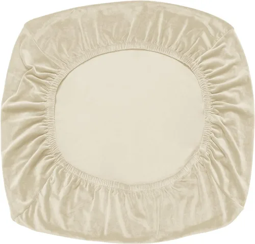 Miniatura 3 de Funda de terciopelo para sofá separada, fundas de sofá para sofá de 2 cojines, súper elásticas, resistentes al desgaste, protector de muebles Beige