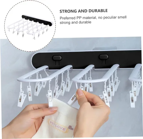 Miniatura 9 de 1pc ropa interior estante de almacenamiento A296 poste gancho Pp toalla
