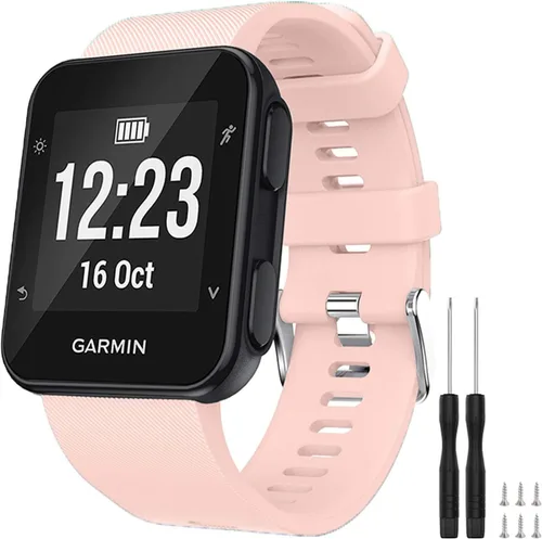 Miniatura 28 de GVFM banda compatible con Garmin Forerunner 35, silicona suave correa de repuesto para reloj inteligente Garmin Forerunner 35, se ajusta a muñeca