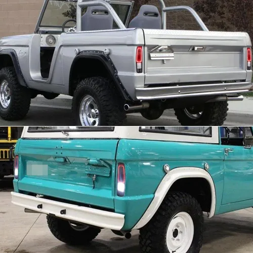 Miniatura 7 de Para lentes negras Ford Styleside F100/250/350 TRUCK,1967-1974 Ford Econoline E100/200/300,1967-1977 Ford Bronco Luz trasera