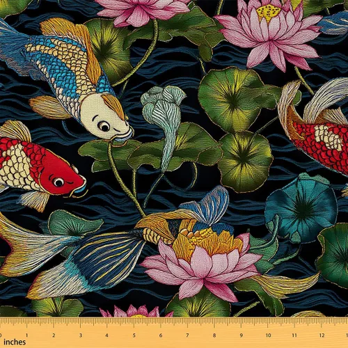 Miniatura 9 de Feelyou The Yard, tela de flamenco de tela para tapicería de palmeras tropicales para sillas, sofá, acuarela, exótica, selva, botánica