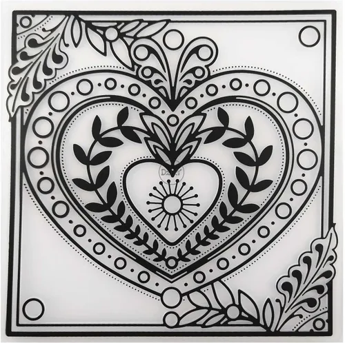 DzIxY Fondo de corazón Carpetas de grabación en relieve de plástico para tarjetas que hacen suministros DIY papel 3D plantillas de álbumes de