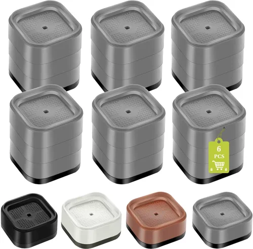 Miniatura 42 de Paquete de 12 elevadores de muebles de 1, 2 o 3 pulgadas, elevadores de cama ajustables resistentes para mesa, escritorio, sofá, silla, gabinete