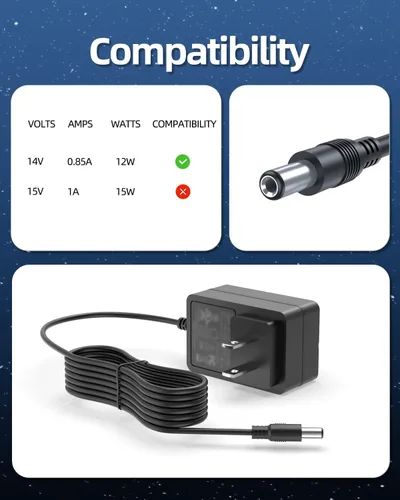 Miniatura 4 de Superer Cargador de 14 V apto para Halo Bolt Air 58830, 55830, 57720, 44400, 1201 y ACDC compacto inalámbrico portátil arrancador de automóvil