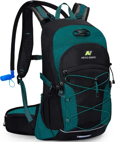 Miniatura 8 de Mochila de hidratación de 3 L, mochila de agua para senderismo con cubierta para lluvia, mochila de hidratación con aislamiento para ciclismo