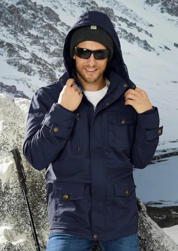 Miniatura 6 de MAGCOMSEN Men's Winter Coat Military Jacket Fleece Lined Parka Cotton Cargo Jacket