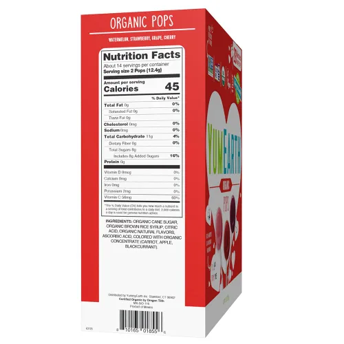 Miniatura 2 de Yumearth Organic Valentines Surtido Pops & Gummy Fruits, 266 GR