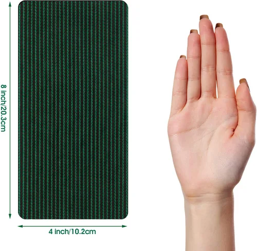 Miniatura 2 de Honoson Kit de parche de 4 piezas para cubierta de seguridad para piscina, cubierta de seguridad de malla con autoadhesivo, kit de parches de malla