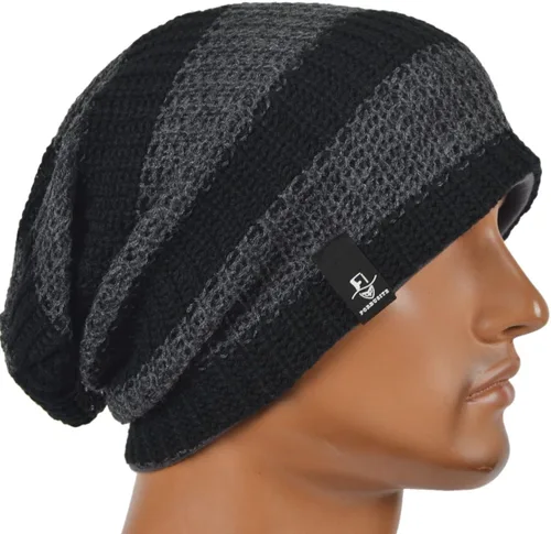 Miniatura 45 de FORBUSITE Gorro de punto largo holgado para hombre para verano e invierno, de gran