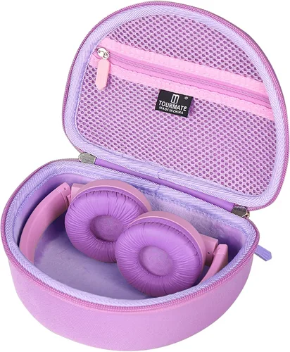 Miniatura 8 de Tourmate Funda de viaje rígida para auriculares inalámbricos Philips K4206 para niños, iClever HS19 RORSOU R10 para niños, bolsa de almacenamiento