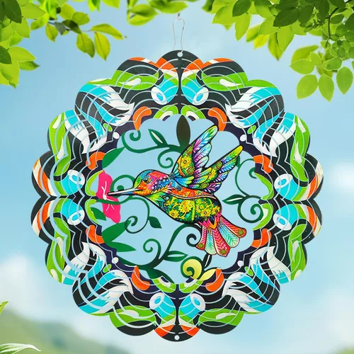 Miniatura 10 de Molinillos de viento de metal de mariposa – Regalos de mariposa para mujeres, mamá, abuela, esposa, Molinillo de viento colgante para decoración