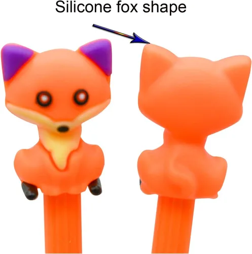 Miniatura 5 de 12 Uds Kawaii Fox Bolígrafos Novedad Animal Gel Pen Foxes Pen 0.020 in Tinta Negra Para La Escuela Casa Oficina Papelería Tienda